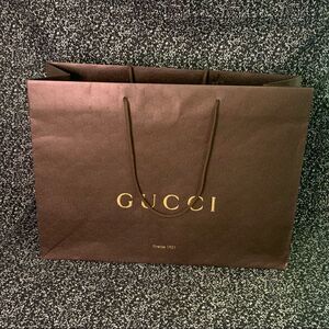 Large Brown Gucci Gift Bag